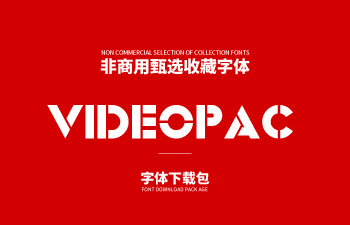 Videopac-工业风英文字体