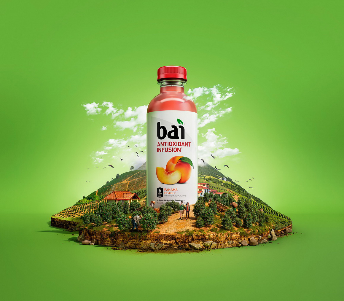 BAI果茶饮料超级CGI场景合成系列创意广告