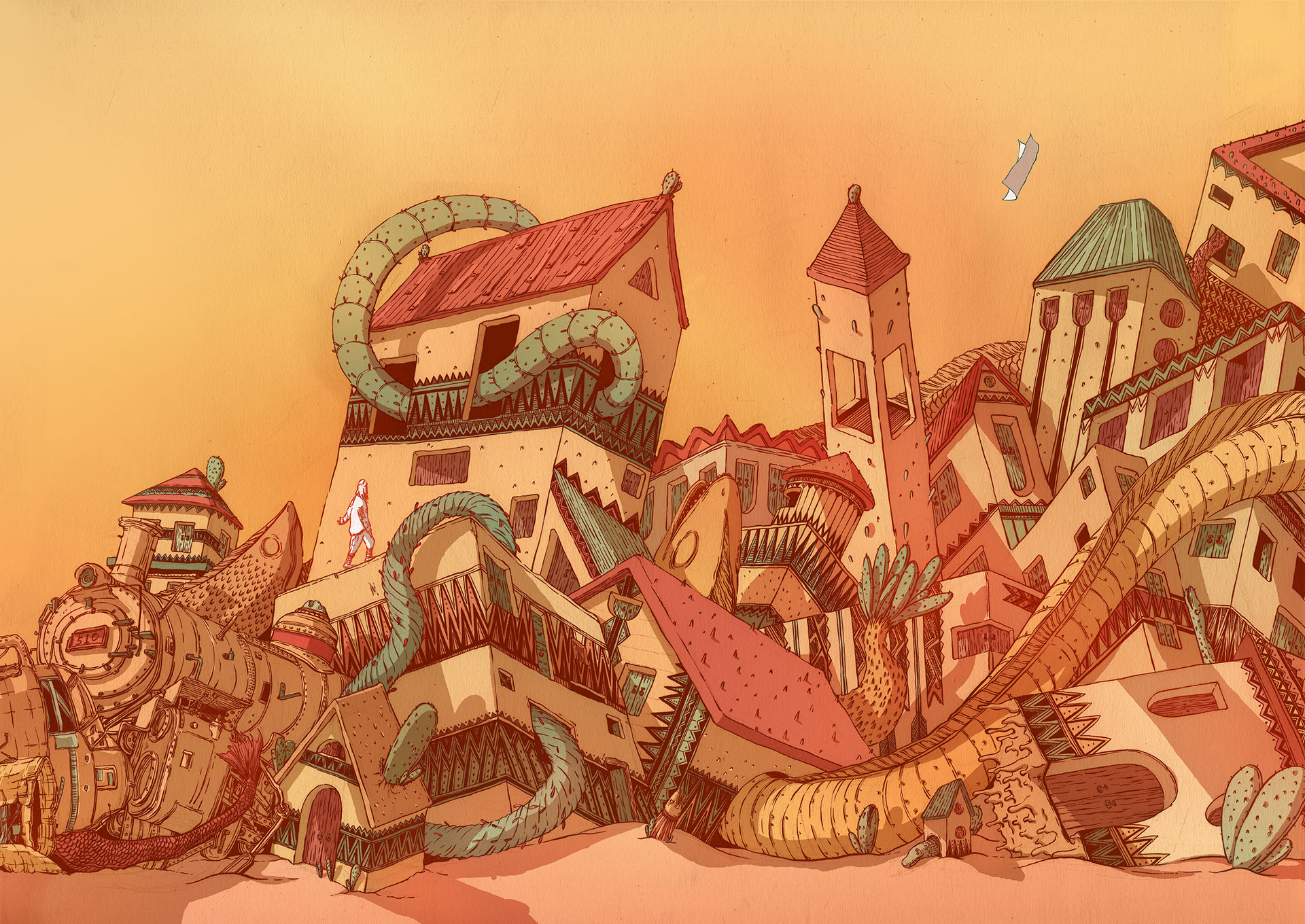 PAPERBOY-This Is a Simple Story-插画