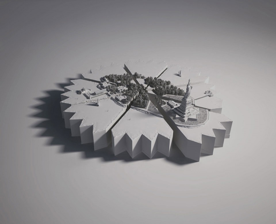 PARCELADO大细节理想台上城3D广告场景设计