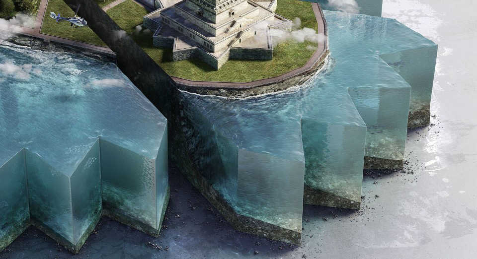 PARCELADO大细节理想台上城3D广告场景设计