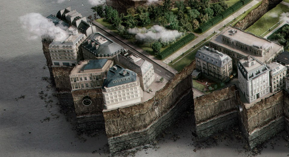 PARCELADO大细节理想台上城3D广告场景设计