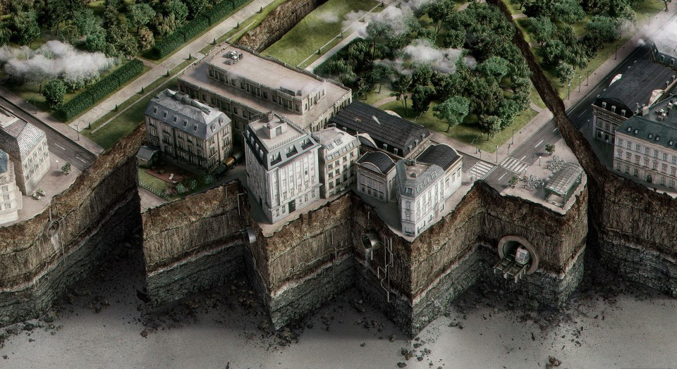 PARCELADO大细节理想台上城3D广告场景设计