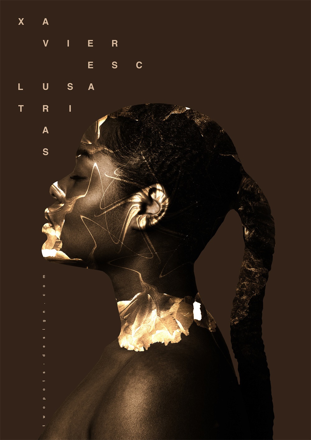 色彩强烈的极简风格海报排版设计