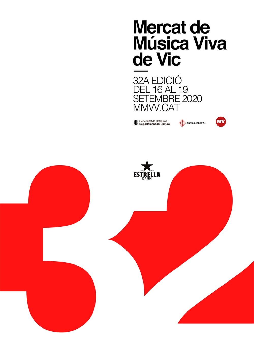 色彩强烈的极简风格海报排版设计