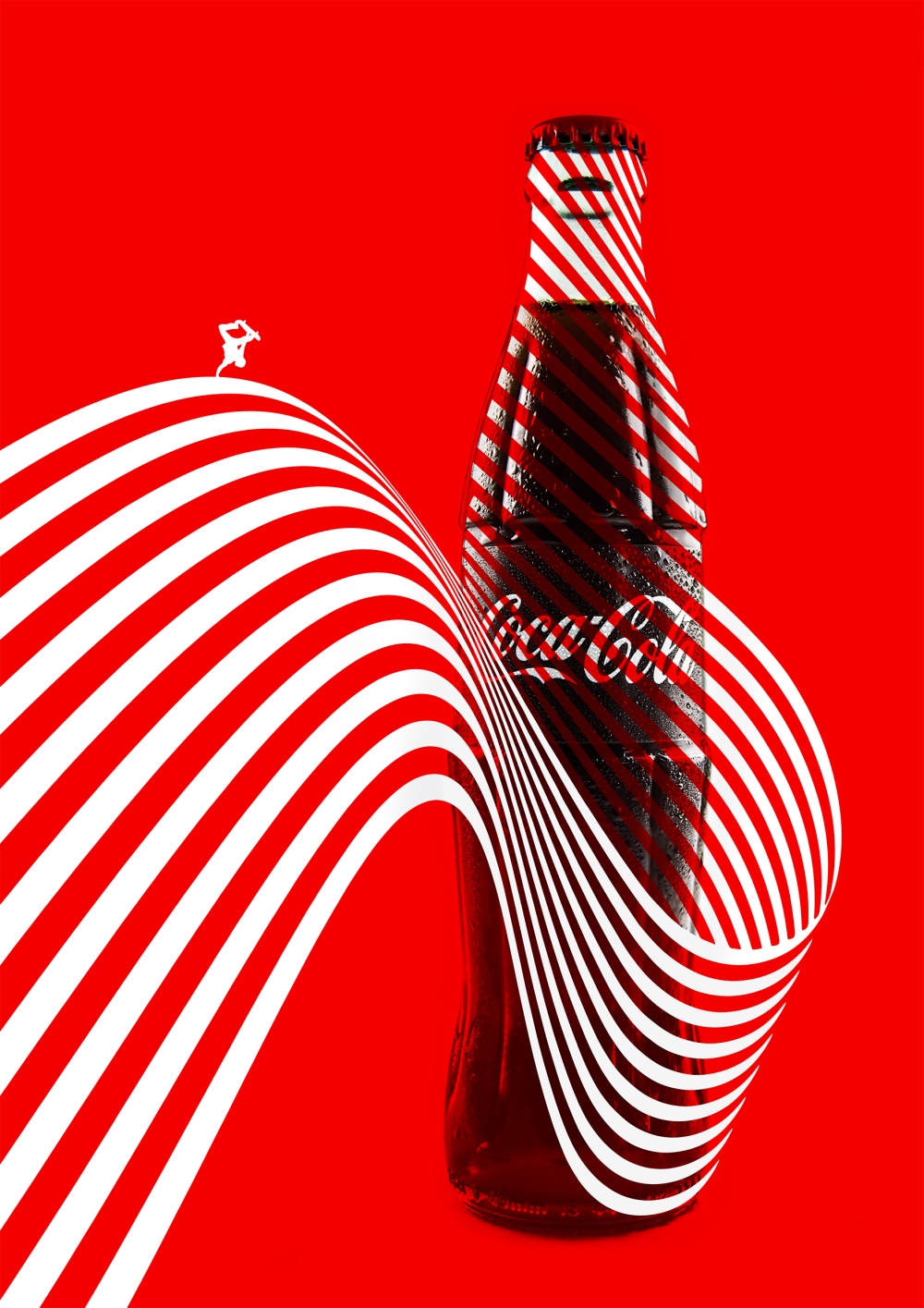 色彩强烈的极简风格海报排版设计