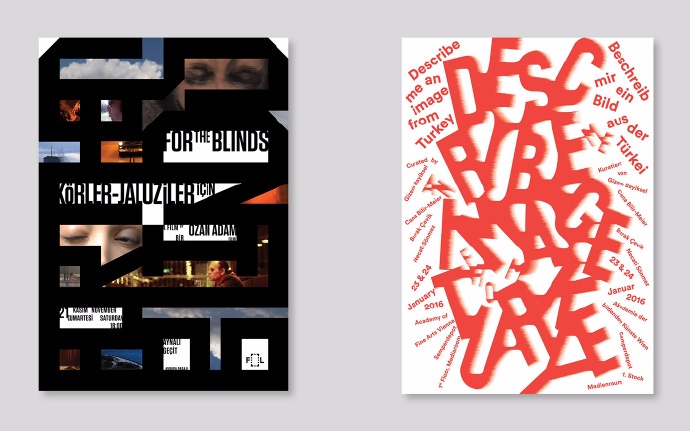 文字伪3D海报-土耳其 Sarp Sozdinler 工作室