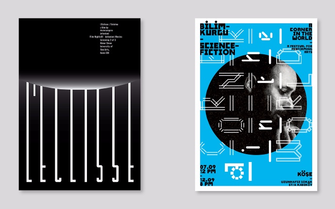 文字伪3D海报-土耳其 Sarp Sozdinler 工作室