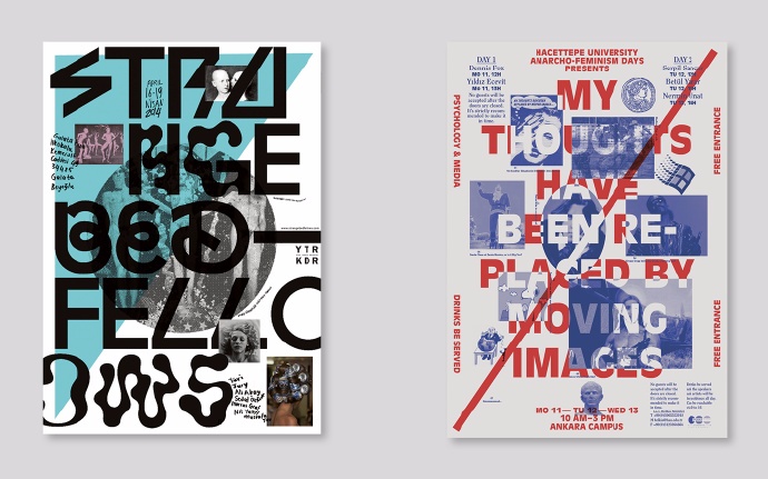 文字伪3D海报-土耳其 Sarp Sozdinler 工作室