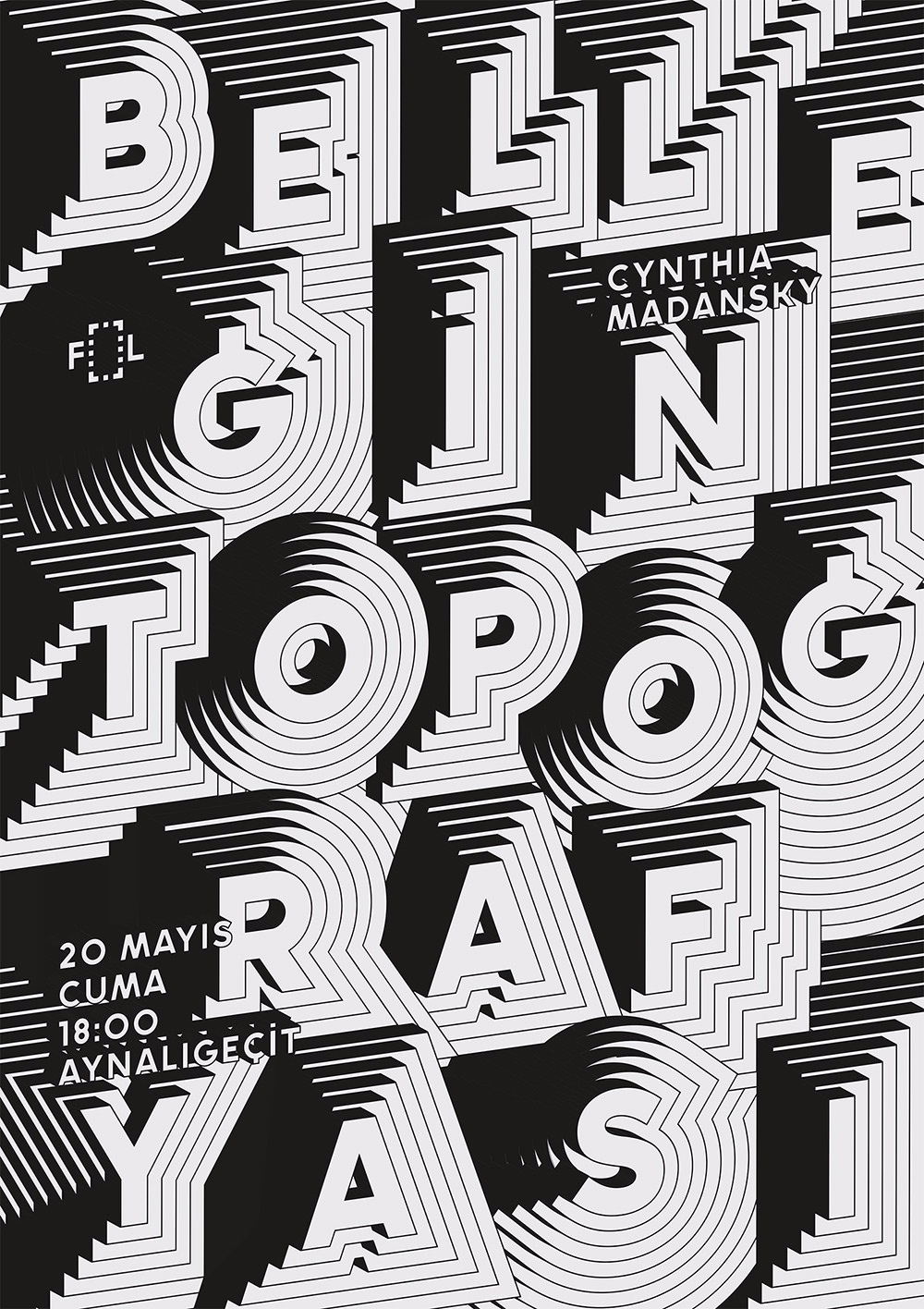 文字伪3D海报-土耳其 Sarp Sozdinler 工作室