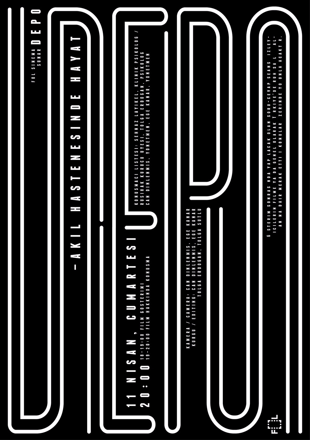 文字伪3D海报-土耳其 Sarp Sozdinler 工作室