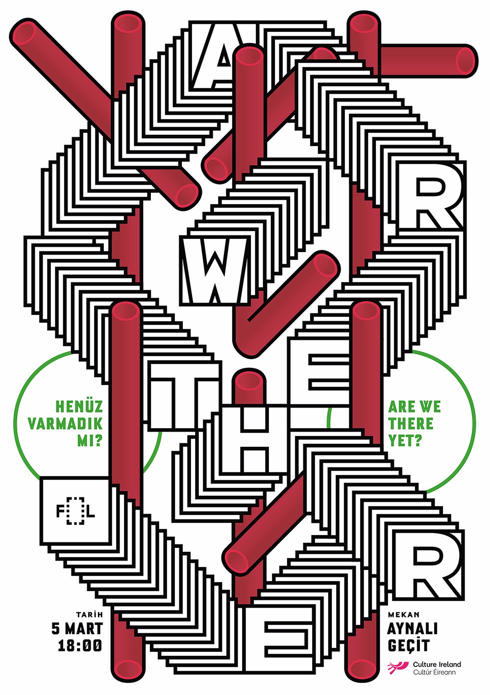 文字伪3D海报-土耳其 Sarp Sozdinler 工作室