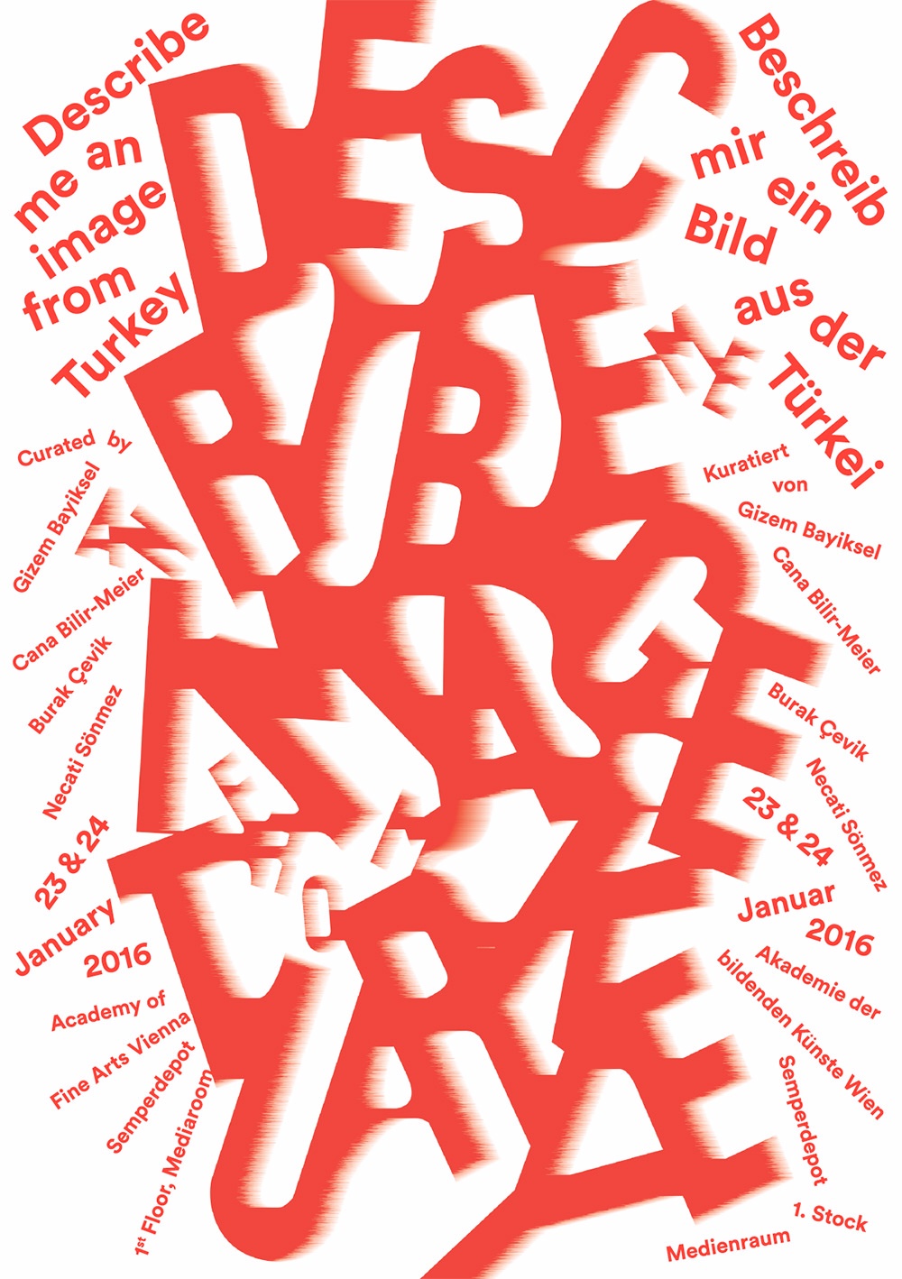 文字伪3D海报-土耳其 Sarp Sozdinler 工作室