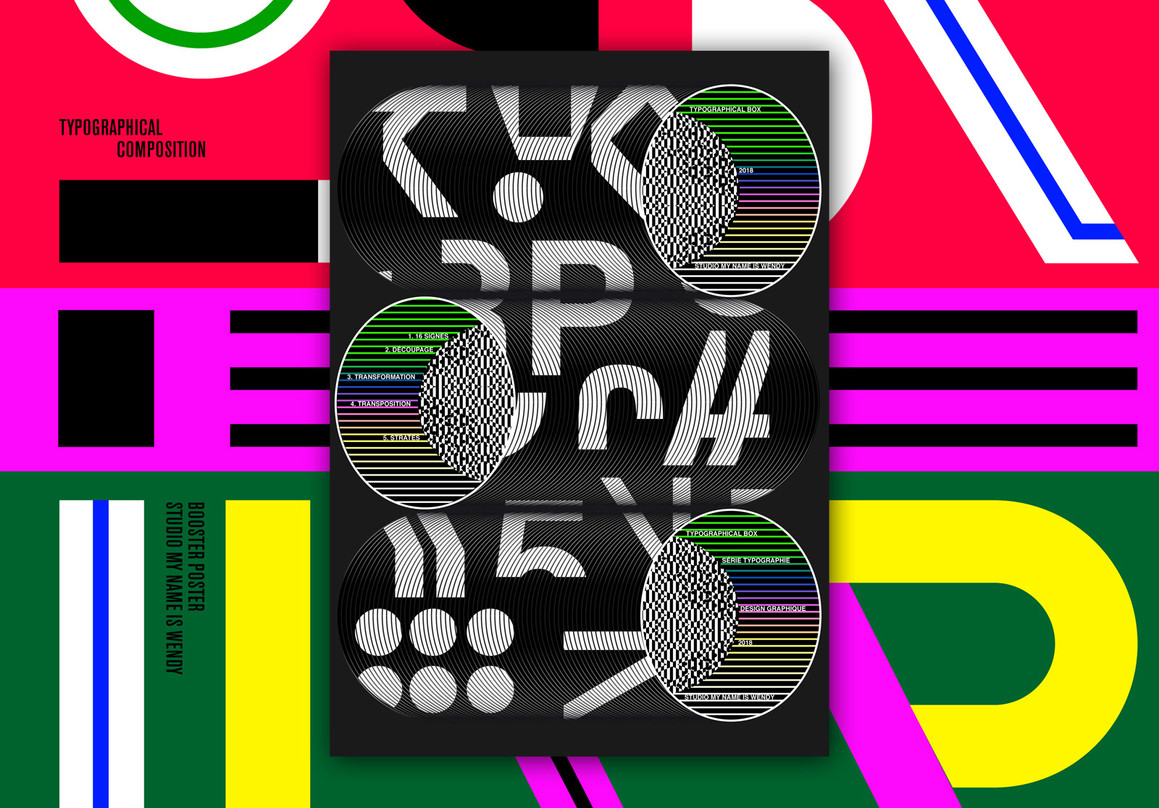 强烈色彩对比强烈视觉冲击巨幅字体海报设计