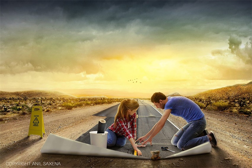 源于生活的简单创意合成作品