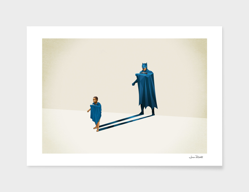 小时候的幻想总那么容易达成一致-你好超人！