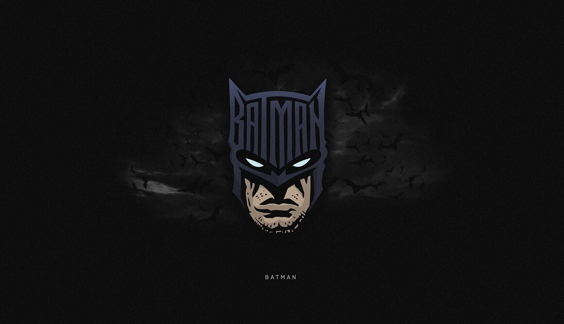 超级英雄卡通头像标志设计