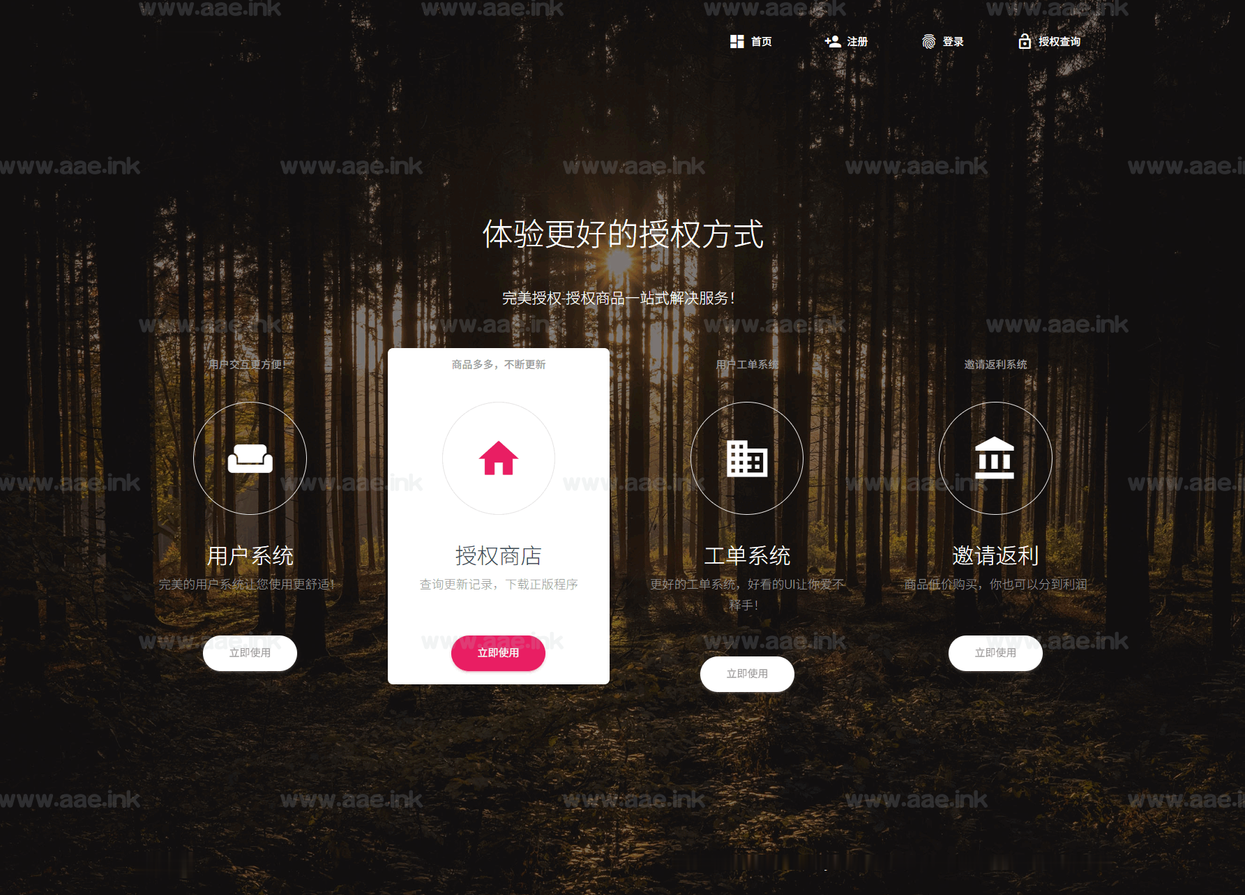 新PHP域名授权系统+网站源码+授权管理工单系统+精美UI+支付系统+授权管理+代理返利+发卡系统+盗版入库+附详细教程_Aae_Source