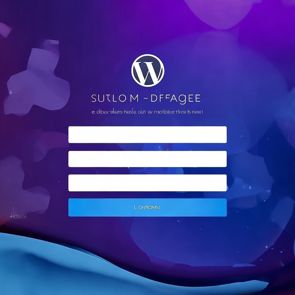 Wordpress自定义登录页面：打造个性化登录体验-倾慕云小窝