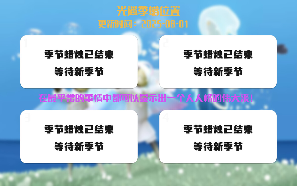 季节蜡烛汇总图