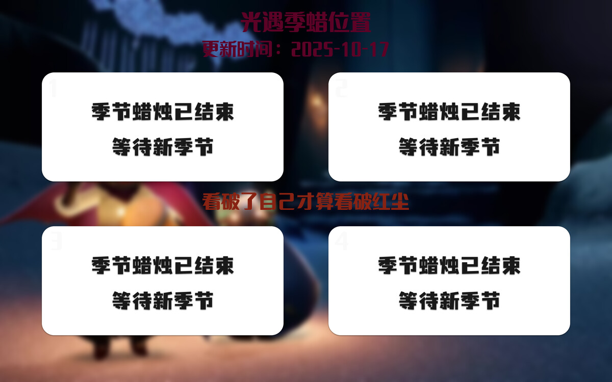 季节蜡烛汇总图