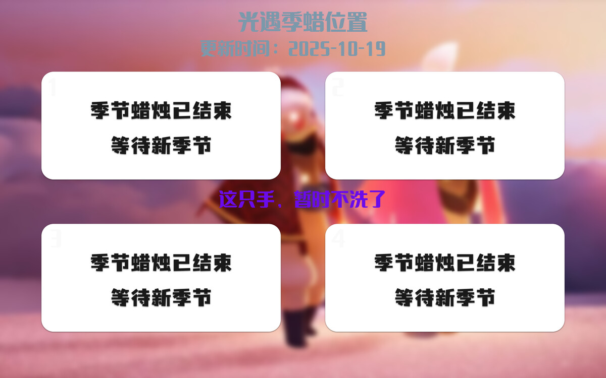 季节蜡烛汇总图