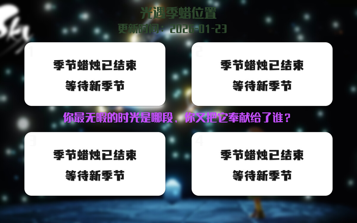 季节蜡烛汇总图