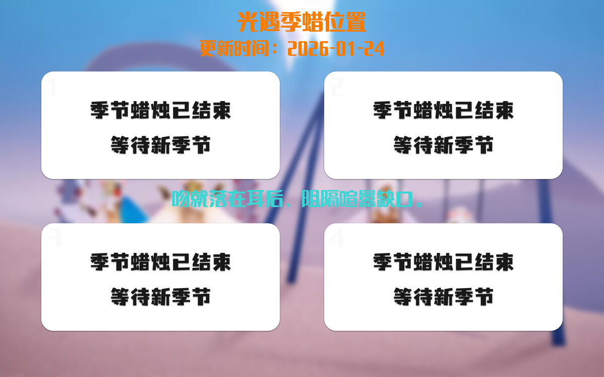 季节蜡烛汇总图