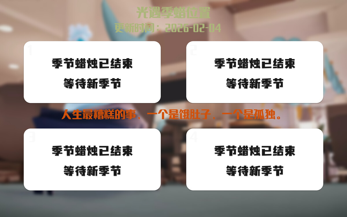 季节蜡烛汇总图