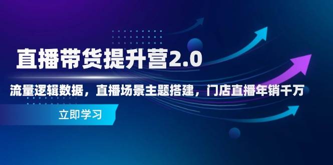 （14694期）直播带货提升营2.0：流量逻辑数据，直播场景主题搭建，门店直播年销千万-倾慕云小窝