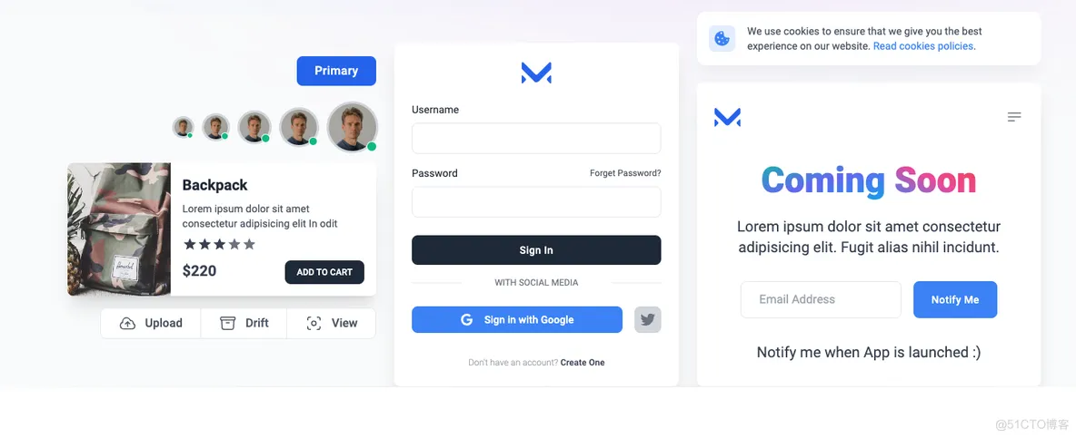 Meraki UI(基于Tailwind CSS构建的开源前端组件库)-倾慕云小窝