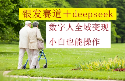 银发赛道+deepseek数字人全域变现，小白也能操作-倾慕云小窝