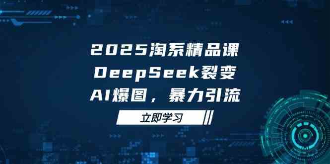 2025无界精品课，DeepSeek裂变，AI爆图，暴力引流助力淘系运营-倾慕云小窝
