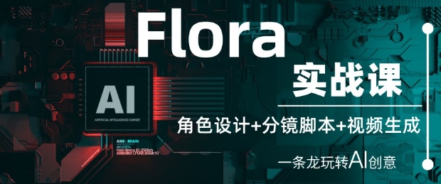 Flora实战课：角色设计+分镜脚本+视频生成，一条龙玩转AI创意-倾慕云小窝