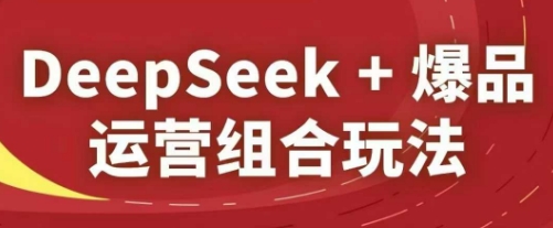DeepSeek+爆品运营组合玩法，2025淘系精品课-倾慕云小窝