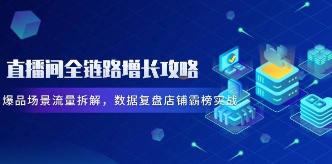 （14721期）直播间全链路增长攻略，爆品场景流量拆解，数据复盘店铺霸榜实战-倾慕云小窝