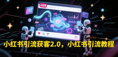 小红书引流获客2.0，小红书引流教程-倾慕云小窝