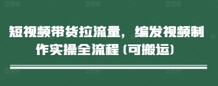 短视频带货拉流量，编发视频制作实操全流程(可搬运)-倾慕云小窝