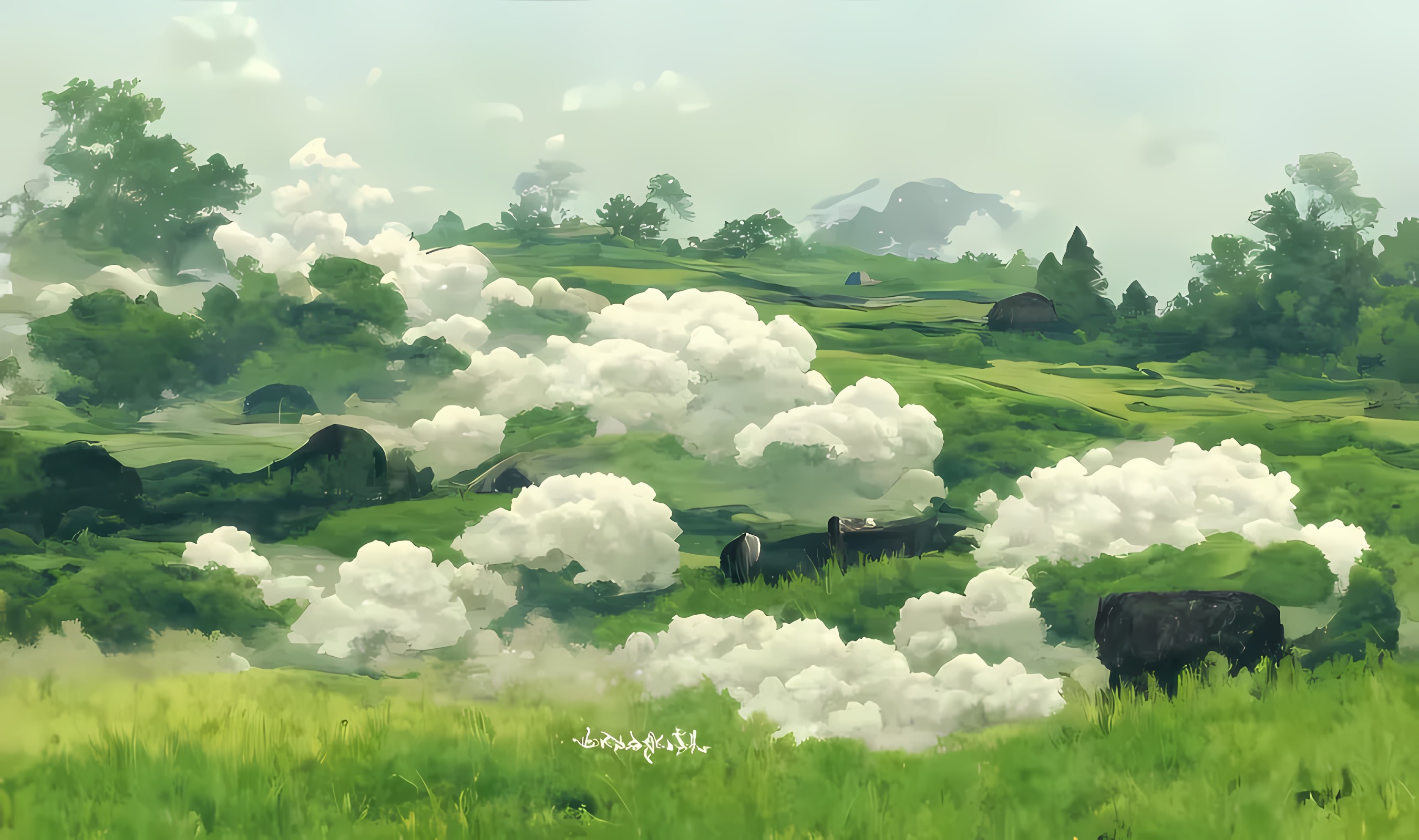 绿色自然风景背景