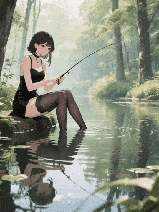 Fishing animation