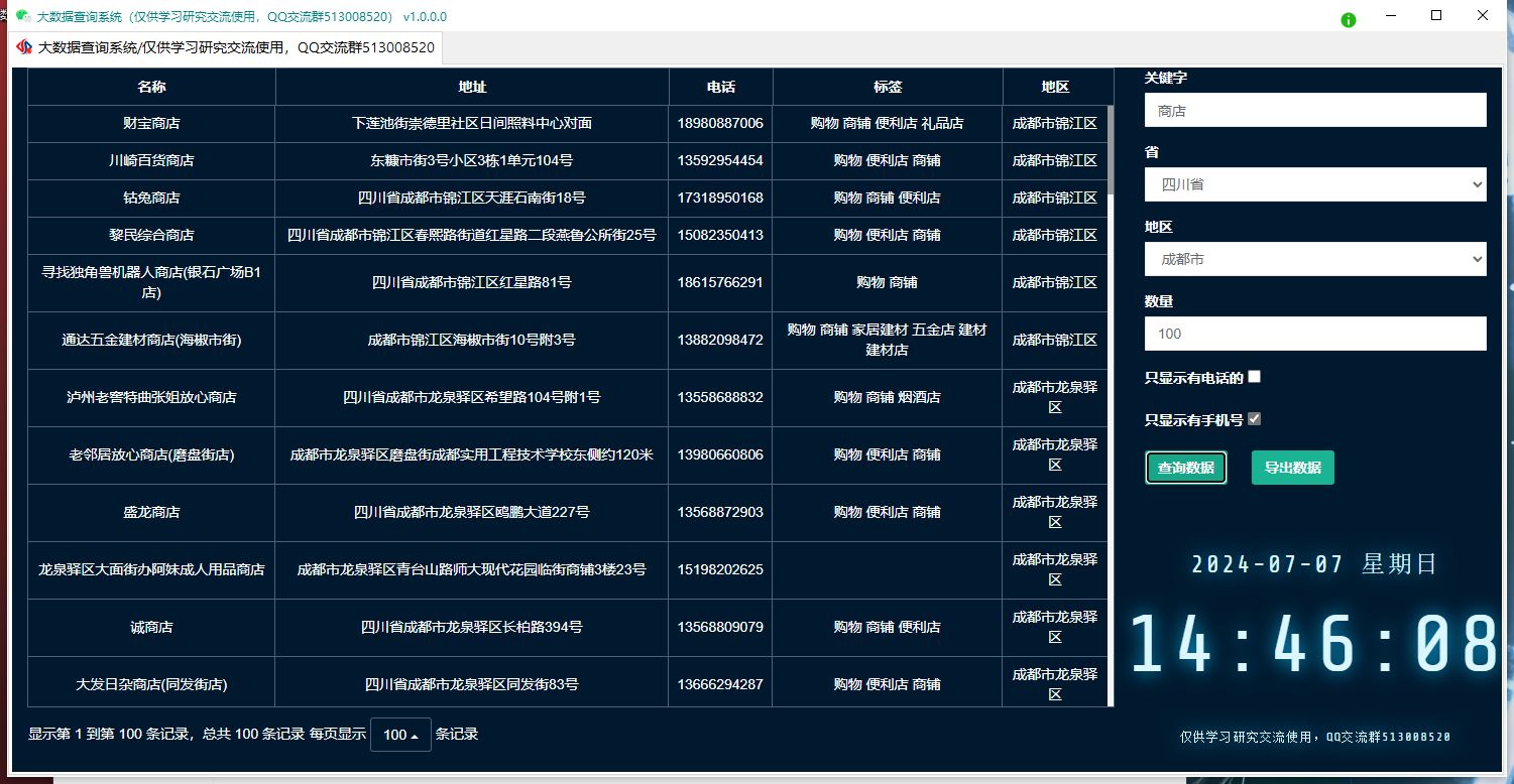 大数据采集地图商家协议 实用软件 第1张