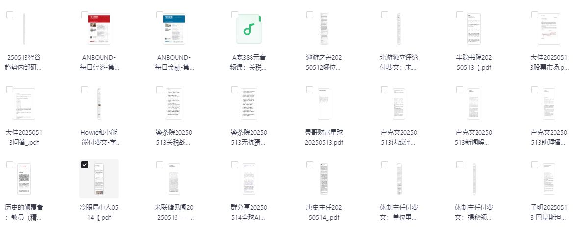 最新大v知识星球 公众号 小圈子等5月15日付费内容合集(无水印版)