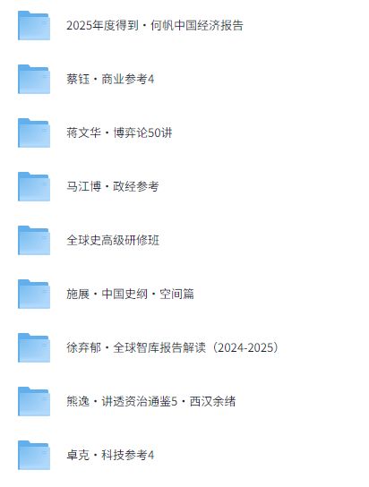价值8999元的【得到】2025最新付费课程合集