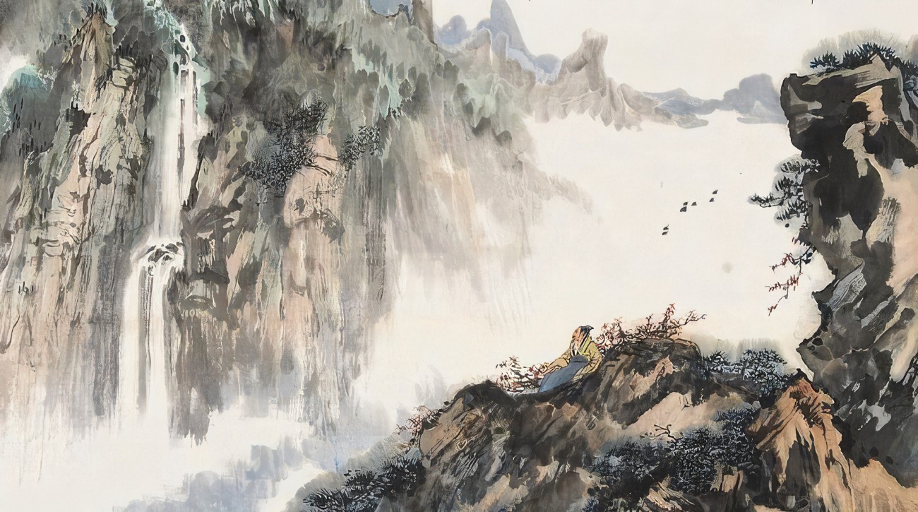 《望庐山瀑布》唐 · 李白