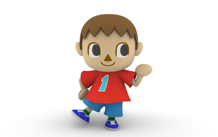 动物之森村民Rhino犀牛模型下载