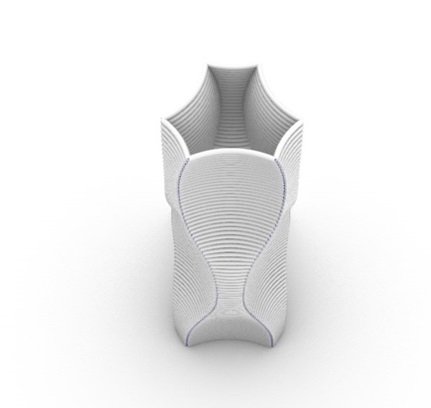 六边形波浪曲面工艺花瓶Rhino犀牛模型