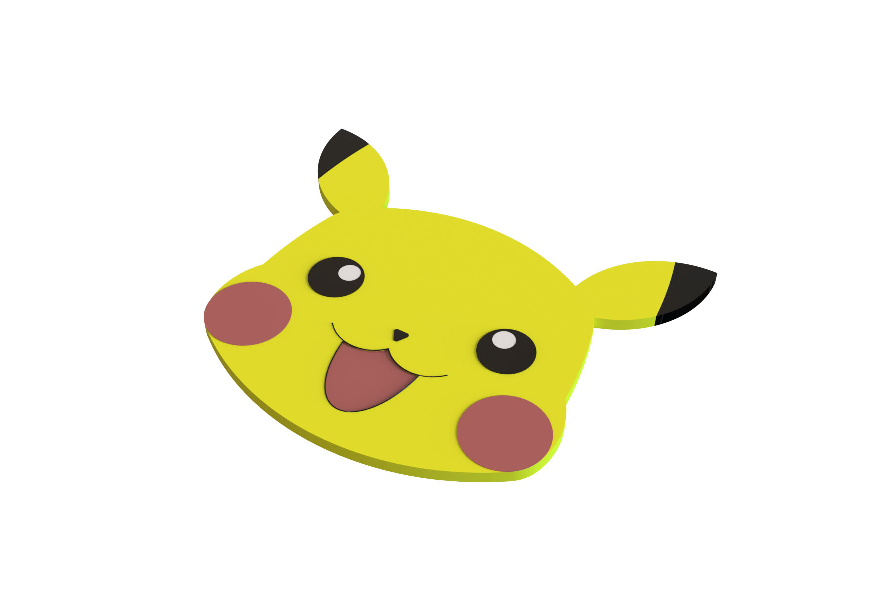 皮卡丘徽章Rhino犀牛模型下载