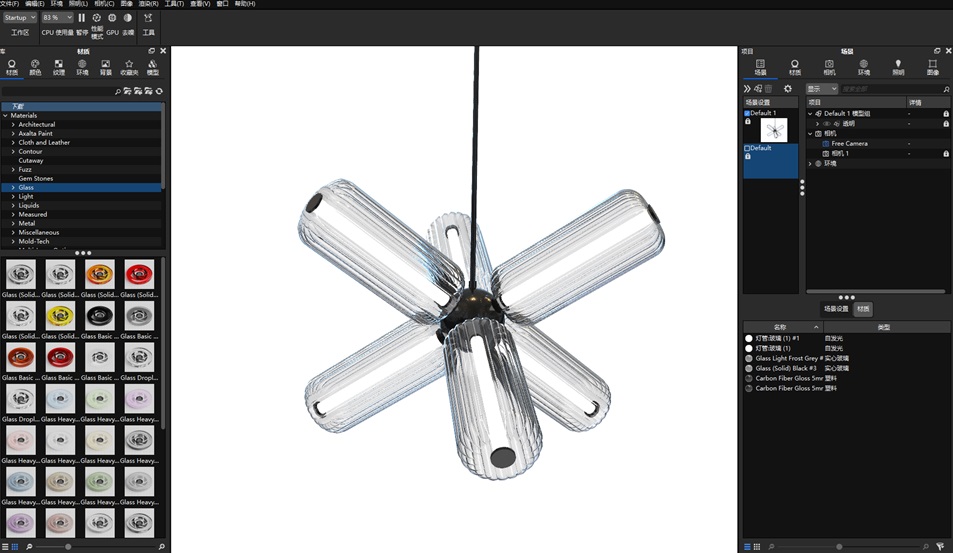 Elma水晶吊灯Rhino犀牛模型&keyshot渲染文件下载