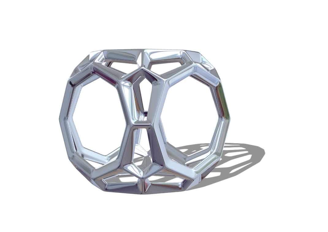 三十面镂空立方体Rhino犀牛模型下载