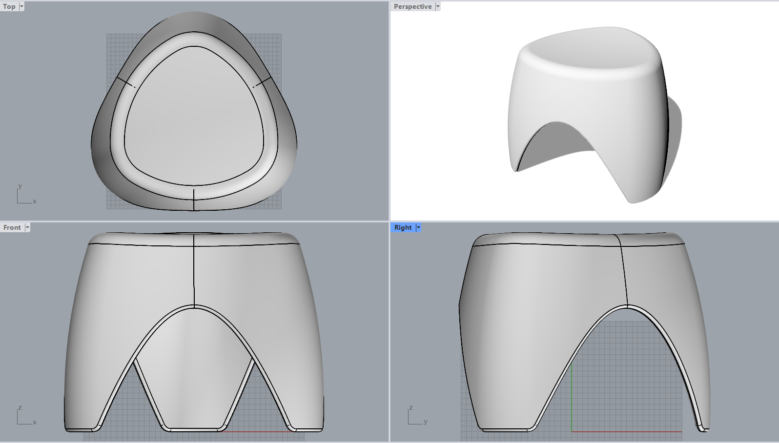 象脚凳Rhino犀牛3dm模型源文件下载